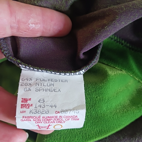 Vintage S/M Womens JSC Lime Green Halter Dress Velour Summer Short 80s/90s Y2K - Picture 8 of 8